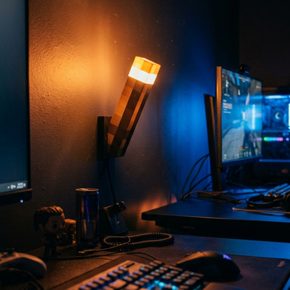 EmberCraft™ Pixel Torch Lamp