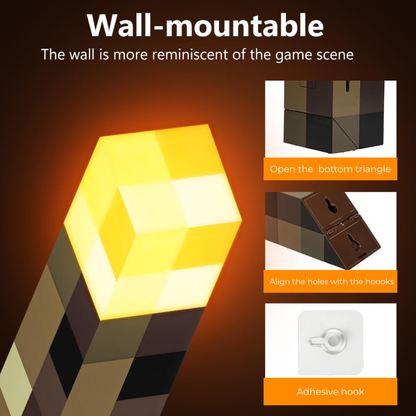 EmberCraft™ Pixel Torch Lamp